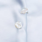 Petal Baroque Pearl Stud Earrings - Gembea Jewelry