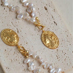 Petal Goddess Natural Baroque Pearl Necklace - Gembea Jewelry