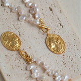 Petal Goddess Natural Baroque Pearl Necklace - Gembea Jewelry