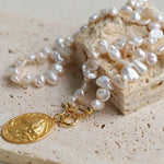 Petal Goddess Natural Baroque Pearl Necklace - Gembea Jewelry