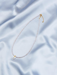 Pink Baroque Pendant Pearl Beaded Necklace - Gembea Jewelry