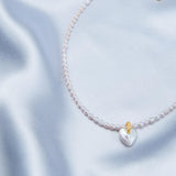 Pink Baroque Pendant Pearl Beaded Necklace - Gembea Jewelry