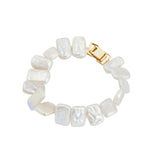 Rectangular Baroque Pearl Bracelet gembea jewelry