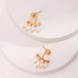 Roman Holiday Rice Pearl Earrings - Gembea Jewelry