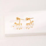 Roman Holiday Rice Pearl Earrings - Gembea Jewelry