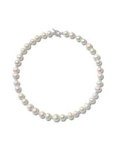 Round Baroque Pearl Beaded Necklace gembea jewelry