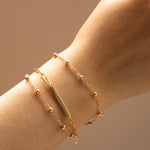 18K Gold S925 Sterling Silver Custom Name Bracelets - Gembea Jewelry