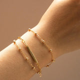 18K Gold S925 Sterling Silver Custom Name Bracelets - Gembea Jewelry