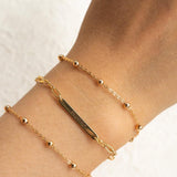 18K Gold S925 Sterling Silver Custom Name Bracelets - Gembea Jewelry