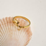 18K Gold S925 Sterling Silver Custom Name Rings - Gembea Jewelry