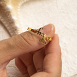 18K Gold S925 Sterling Silver Custom Name Rings - Gembea Jewelry