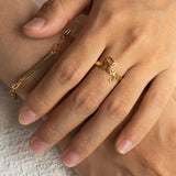 18K Gold S925 Sterling Silver Custom Name Rings - Gembea Jewelry