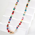 Sea's Embrace Series Colored Stone Beaded Necklace - Gembea Jewelry