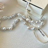 Shaped Big Baroque Beaded Choker Necklace - Gembea Jewelry