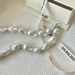 Shaped Big Baroque Beaded Choker Necklace - Gembea Jewelry