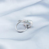 Sharp Knife Shape Large Baroque Open Pearl Ring - Gembea Jewelry