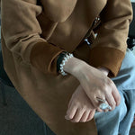 Sharp Knife Shape Large Baroque Open Pearl Ring - Gembea Jewelry