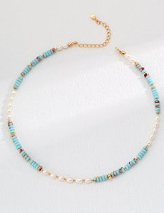Shoushan Gemstone Bead Necklace - Gembea Jewelry