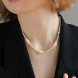 Simple Baroque Freshwater Pearl Necklace GEMBEA JEWELRY