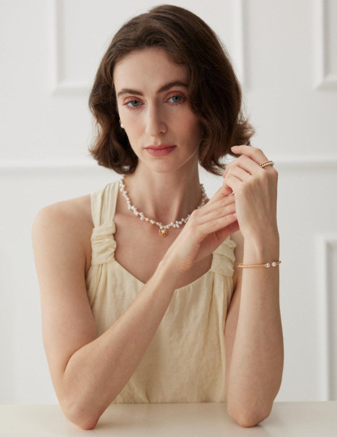 Freshwater Pearl Bangles Bracelets - Gembea Jewelry