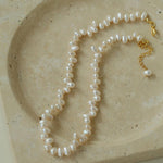 Simple Freshwater Pearl Beaded Necklace - Gembea Jewelry