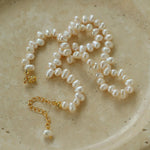 Simple Freshwater Pearl Beaded Necklace - Gembea Jewelry