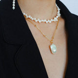 Simple Freshwater Pearl Beaded Necklace - Gembea Jewelry