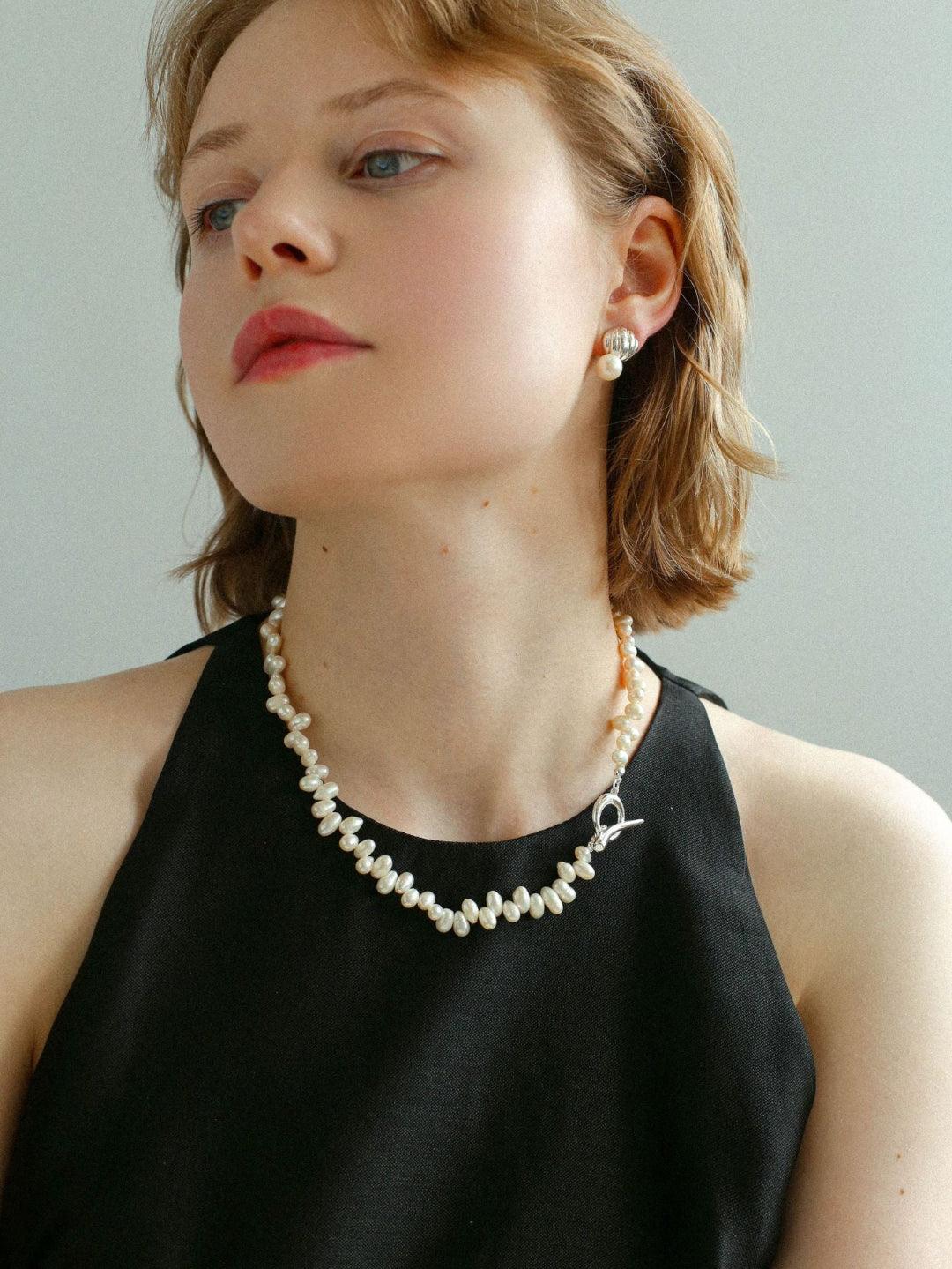 Simple Freshwater Pearl Necklace - Gembea Jewelry