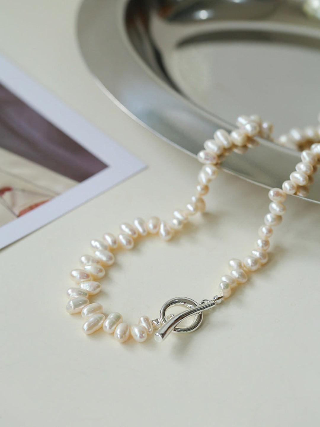 Simple Freshwater Pearl Necklace - Gembea Jewelry