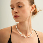 Simple Keshi Baroque Pearl Stud Earrings - Gembea Jewelry