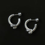 Simple Knotted Hoop Earrings - Gembea Jewelry