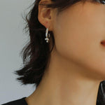 Simple Knotted Hoop Earrings - Gembea Jewelry