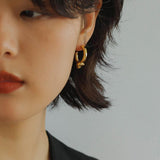 Simple Knotted Hoop Earrings - Gembea Jewelry
