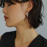 Simple Knotted Hoop Earrings - Gembea Jewelry