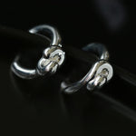 Simple Knotted Hoop Earrings - Gembea Jewelry