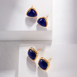 Gembea Jewelry Lazuli Days Series Blue Mirage Stud Earrings