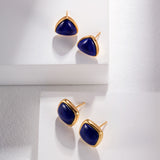 Gembea Jewelry Lazuli Days Series Blue Mirage Stud Earrings