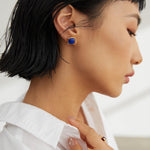 Gembea Jewelry Lazuli Days Series Blue Mirage Stud Earrings