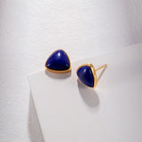 Gembea Jewelry Lazuli Days Series Blue Mirage Stud Earrings