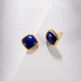 Gembea Jewelry Lazuli Days Series Blue Mirage Stud Earrings