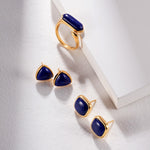 Gembea Jewelry Lazuli Days Series Blue Mirage Stud Earrings