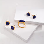 Gembea Jewelry Lazuli Days Series Blue Mirage Stud Earrings