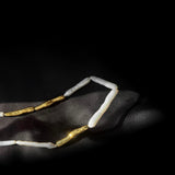 Simple Long Toothpick Baroque Pearl Necklace