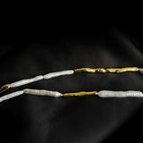 Simple Long Toothpick Baroque Pearl Necklace