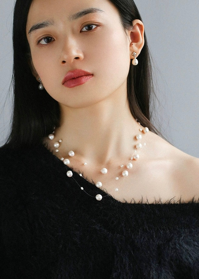 Simple Natural Pearl Stud Earrings Gembea jewelry