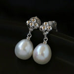 Simple Natural Pearl Stud Earrings Gembea jewelry