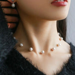 Simple Natural Pearl Stud Earrings Gembea jewelry