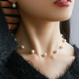 Simple Natural Pearl Stud Earrings Gembea jewelry