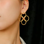 Spring Heartbeat Flower Goddess Earrings - Gembea Jewelry