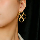 Spring Heartbeat Flower Goddess Earrings - Gembea Jewelry